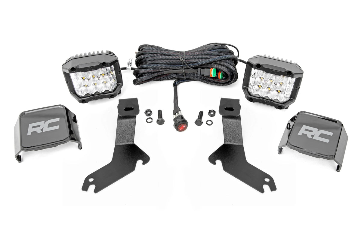 LED Light Kit | Ditch Mount | 3" OSRAM | Wide | Chevy Silverado 1500 (99-06)/Tahoe (00-06)